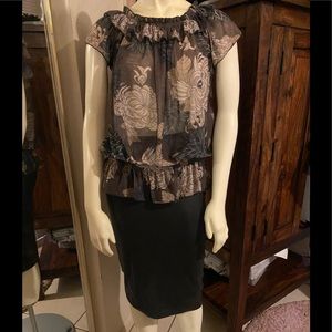 Sheer blouse with beautiful colors